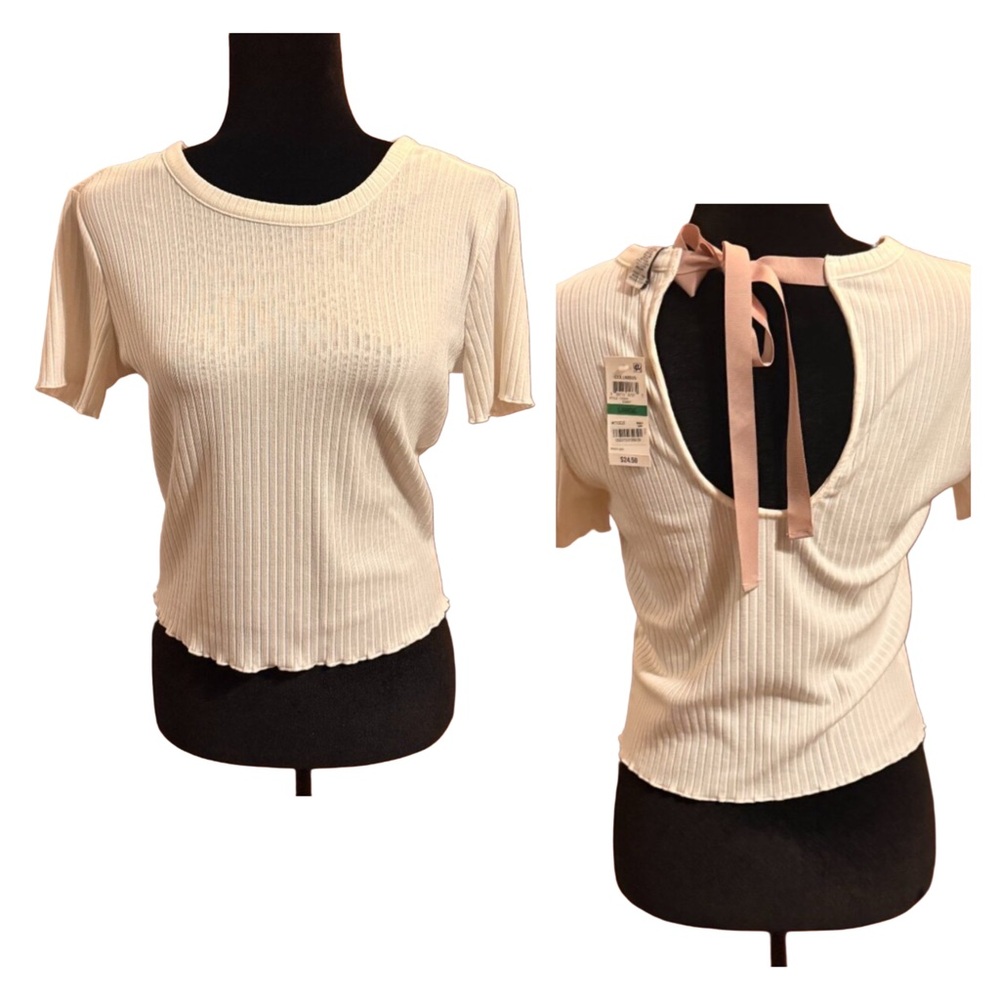 Adorable Crop Top With Open Back
